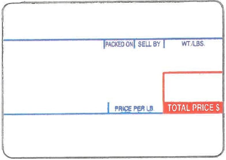 CAS LP-1000 UPC Labels, 58 MM X 40 MM