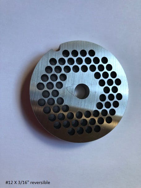 Grinder Plate, #12 Reversible