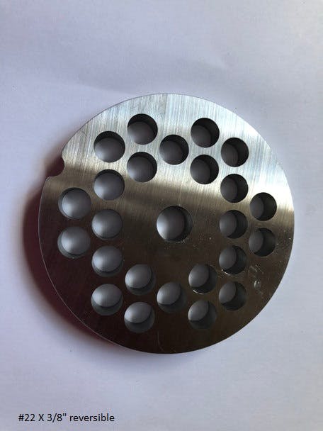 Grinder Plate, #22  Reversible